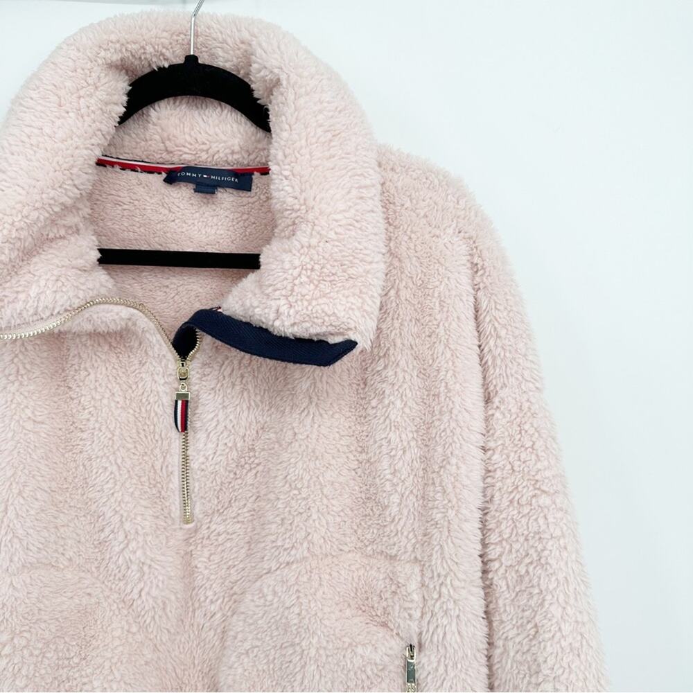 Tommy Hilfiger Light Pink Sherpa Teddy Pullover